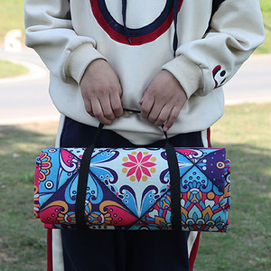 Outdoor <b>Picnic</b> <b>Blanket</b> Extra Large <b>Picnic</b> Mat with Stakes Foldable Camping <b>Blanket</b> Portable with Carry Strap for Beach Mat - Product Image 5