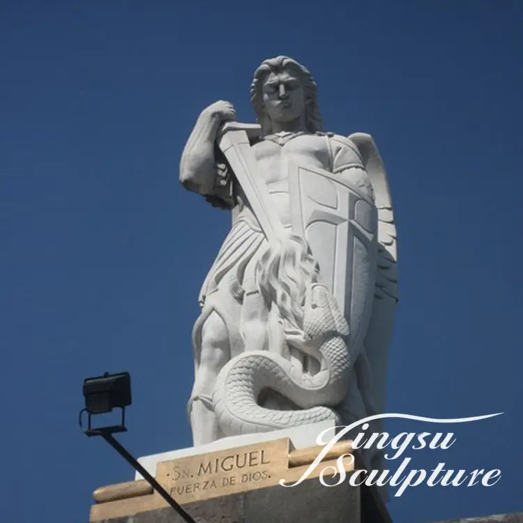 Estatua de diseño Popular para exteriores, estatua de San Pablo Arcángel