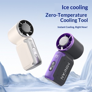 Ventiladores de bolsillo portátiles mini turbo de alta potencia con gran fuerza de viento, ventiladores eléctricos de refrigeración, paquetes de hielo transfronterizos. - Product Image 2