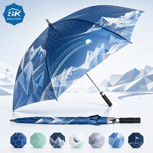 Parapluie de golf en gros 54 60 68 72 pouces, parapluie coupe-vent personnalisé avec logo pour la pluie et le soleil, équipement de pluie robuste pour l'extérieur - Product Image 1