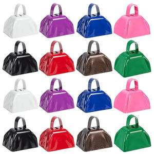 Meistverkaufter 13-Farbiger 3-Zoll Metall-Stanzschnitt Bedruckter Handkurbel-Glocken-Badge für Partys, 4-Zoll-Abzeichen - Product Image 1