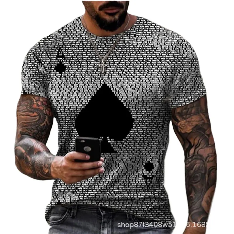 New Design T-shirt Custom Print Cotton Short Sleeve Fit Summer Men Tee Shirts And Tops Blouse Men Clothing