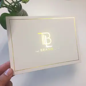 Tarjetas de negocios personalizadas de alta calidad, tarjetas de negocios con impresión de logotipo de lámina dorada de lujo, 2019