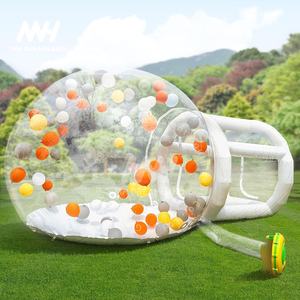 <span class=keywords><strong>Vancen</strong></span> Ballon de mariage transparent de haute qualité 3M rebondissant PVC dôme transparent tente de fête en plein air maison à bulles gonflable 10ft + 6ft - Product Image 1