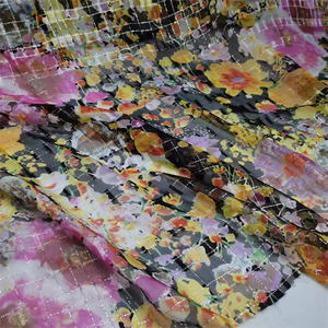 Luxe Soudanais femmes Toub dernière conception 100% coton à base de haute qualité multi couleurs numérique imprimé <span class=keywords><strong>Voile</strong></span> tissu - Product Image 1