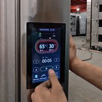 Horno Rotatorio Eléctrico MASBAKE de 10 Bandejas con Pantalla Táctil Inteligente, Horno de Convección Automático para Panadería Profesional