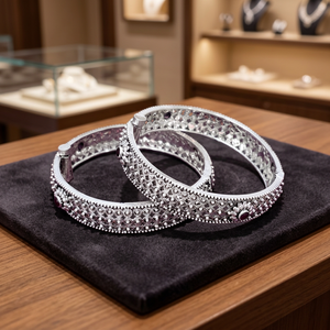 Bracelets ouvrables pour femmes, inspirés de créateurs célèbres, en topaze rubis verte, avec placage oxydé, sans nickel et sans plomb - Product Image 2
