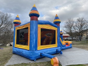 Scivolo d'Acqua Gonfiabile Combinato ML Marble Blue in PVC di Grado Commerciale con Piscina per Bambini e <span class=keywords><strong>Adulti</strong></span>, Uso Bagnato/Asciutto, per Feste di <span class=keywords><strong>Compleanno</strong></span> all'Aperto/al Chiuso - Product Image 3