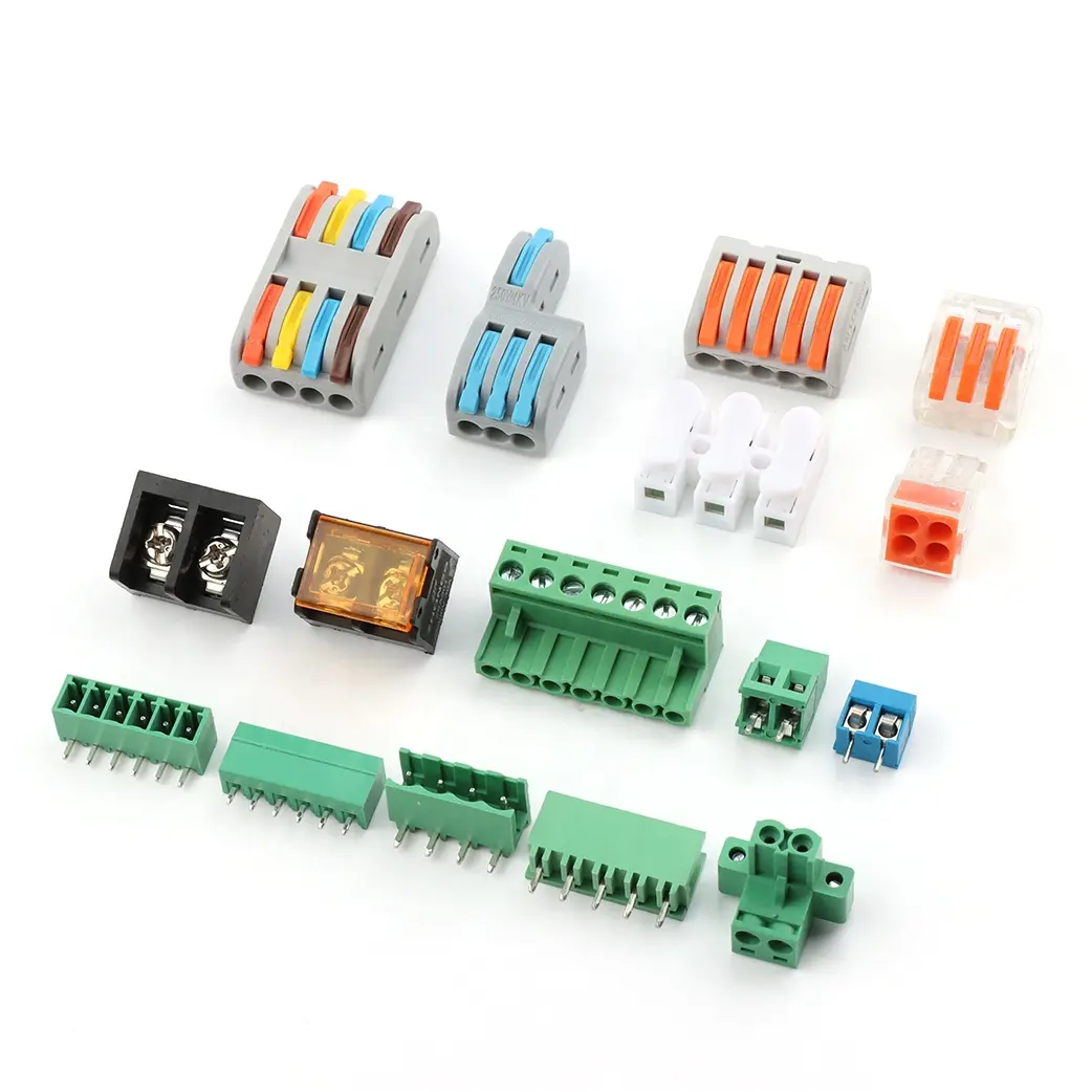 เชื่อมต่อ2.54/3.5มม./3.81มม./5.0มม./5.08มม./7.62มม./9.5มม.PCB สกรูสกรู Pluggable Barrier Strip Terminal Block