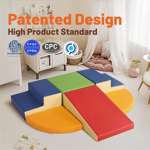 Blocs d'escalade modulaires en mousse pour bébés et enfants, design moderne, ensemble de blocs de construction souples multifonctionnels - Product Image 4