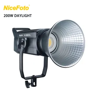 NiceFoto LV-2000B 200瓦相机摄影照明设备发光二极管RGB视频照明套件，用于拍摄Tik Tok