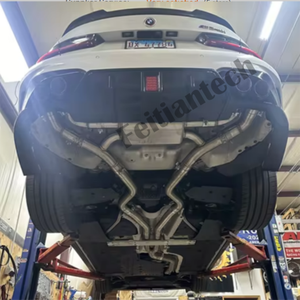 Sistema de escape Catback, silenciador de tubo de Escape de rendimiento de acero inoxidable para <span class=keywords><strong>BMW</strong></span> M340/M340i 3,0 T 2019-2024, Control remoto - Product Image 4