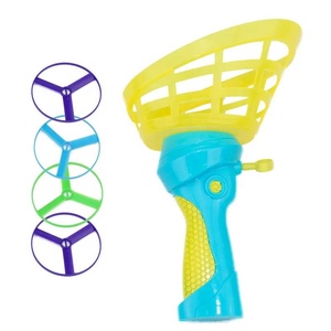 Tirer la chaîne volant disque lanceur UFO jeter attraper <span class=keywords><strong>jeu</strong></span> Parent-enfant interactif en plastique soucoupe Sport de plein air loisirs jouets - Product Image 3