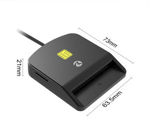 Lector de Tarjetas SIM USB 2 en 1 <span class=keywords><strong>ZOWEETEK</strong></span>, Lector y Grabador de Tarjetas con Chip ISO 7816, Sin Controlador, Lector de Tarjetas Inteligentes para Computadoras y Portátiles - Product Image 6