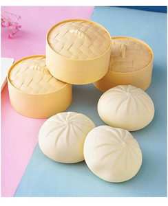 Pelotas Antiestrés Gigantes con Forma de Dumpling, Juguete Sensorial para Aliviar el Estrés, para Apretar y Estirar, TPR Taba - Product Image 5