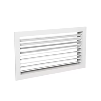 Obturateur réglable monocouche de sortie d'air en alliage d'aluminium pour climatiseur et CVC