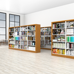 Modern <strong>Custom</strong> <strong>Metal</strong> <strong>Bookshelf</strong> for School Library or Reading Room Household Floor Steel Document Archive Rack Bookcase - Product Image 6