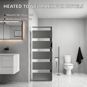 Sèche-serviettes électrique en aluminium avec thermostat, <span class=keywords><strong>radiateur</strong></span> <span class=keywords><strong>mural</strong></span> pour <span class=keywords><strong>salle</strong></span> <span class=keywords><strong>de</strong></span> <span class=keywords><strong>bain</strong></span> - Product Image 2