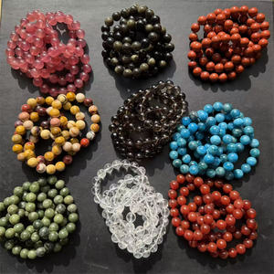 Pulsera de Cuentas de Cristal de 12 mm con Gemas de Materiales Mixtos a Precio de Mayoreo por Kindfull Crystal - Product Image 1