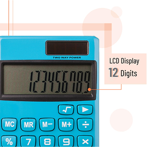 Calculadora Solar Electrónica de Bolsillo LCD con Función de Calendario, Diseño Chino Colorido, de Plástico, para Uso Escolar, con Batería - Product Image 5