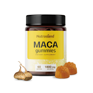Complément alimentaire pour hommes, gommes à la maca et à l'ashwagandha, formule de gommes nutritives pour adultes, suppléments énergétiques pour hommes - Product Image 1