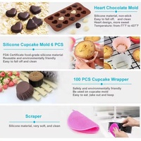 YJ individuelles 367-teiliges Backwerkzeug-Set Kuchen-Dekorationszubehör für Anfänger und Kuchenliebhaber professionelles Kuchen-Dekorations-Kit