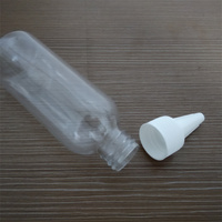 Prix usine Bec Cap Bouteille En Plastique Spot Transparent Bouche Pointue Squeeze Bouteille