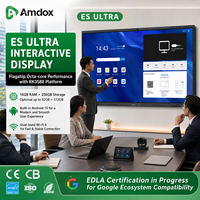 Amdox ES Ultra 65/75/86/98 Inch 4K All-in-One Digital Interactive Whiteboard Smart LCD Flat Panel Aluminum Alloy Frame 48MP AI