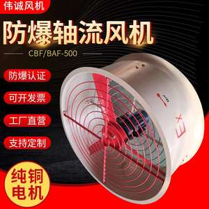 Ventilador Axial Antiexplosivo CBF/BAF-300/400/500/600 para Construcción, 380V, Tipo Estacionario/de Conducto para Ventilación de Extracción - Product Image 5