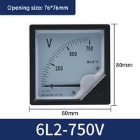Square Voltmeter 6L2-30V Electrical Instrument Pointer test Voltmeter and Ammeter