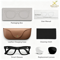Lunettes Intelligentes MT5-Ultra AI avec Caméra 8MP, Traduction IA en Temps Réel, Musique, Transmission Wi-Fi et Étui de Charge
