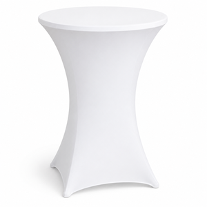 High Quality Cocktail Round Spandex Table Cover Solid Color Stretch Washable <b>Tablecloth</b> for Hotels Banquets <b>Weddings</b>-Hot Sale - Product Image 1