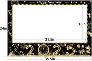 <span class=keywords><strong>2025</strong></span> Neujahr & Weihnachten/Winter/Urlaub Photo Booth Frame Wasserdichte Party zubehör Dekorationen - Product Image 3