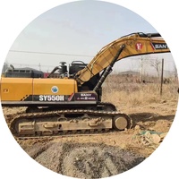 Excavatrice sur chenilles géante SANY SY550H de 55 tonnes d'occasion pour l'exploitation minière et les travaux d'infrastructure lourds