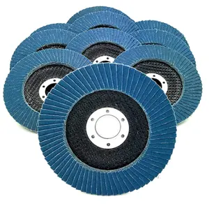Zirkonia 4-Inch Flap Disc Met 100Mm Glasvezel Ondersteuning Aanpasbaar Oem Metaal Slijpgereedschap