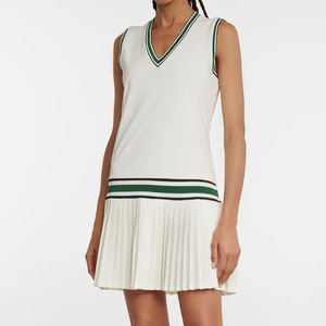 Falda de Tenis Plisada de Alta Calidad Personalizable, Vestido de Tenis Suave de Secado Rápido y Alta Elasticidad, Ropa de Tenis Sexy para Mujer - Product Image 1