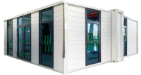 Maison conteneur extensible de 20 pieds, maison préfabriquée modulaire, mini-maison de 7 m de largeur, installation rapide, cabane pliable portable pour habitation
