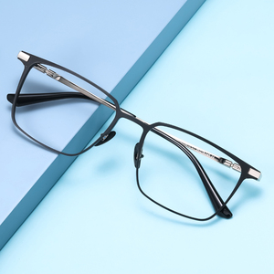 BW3010 occhiali da vista di nuovo design <span class=keywords><strong>montatura</strong></span> in alluminio aeronautico con gambe in titanio occhiali da vista ottici per uomo donna - Product Image 2