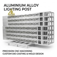 Boîtier de lampe LED en aluminium sur mesure, usinage CNC, pièces en aluminium anodisé, fournisseur OEM