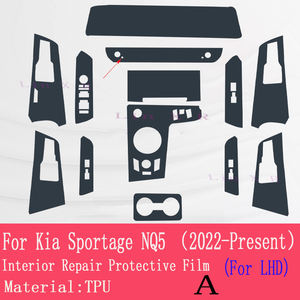 Intérieur de voiture pour <span class=keywords><strong>Kia</strong></span> <span class=keywords><strong>Sportage</strong></span> <span class=keywords><strong>NQ5</strong></span> <span class=keywords><strong>2022</strong></span>-présent Console centrale Film de protection Transparent TPU accessoires anti-rayures - Product Image 3