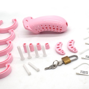 FRRK Plastic Chastity Device Penis Lock Sissy Gay Sexy Wearing Chastity Cage Penis Locked in Lust BDSM Sex <b>Toys</b> <b>for</b> <b>Men</b> - Product Image 2