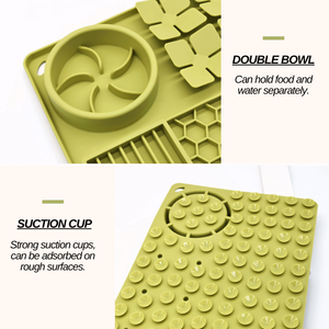 SparkPro Honeycomb Water Ventosa No Bend Eco Friendly Unique Argyle A prueba de derrames Square Luxury Pet Bowl - Product Image 4