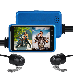 핫 세일 2 채널 오토바이 카메라 1080P 듀얼 렌즈 오토바이 캠 레코더 G 센서 WiFi GPS - Product Image 1
