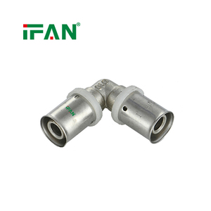 IFAN Raccord en T mâle forgé CW617n, couleur argenté jaune blanc, haute qualité, en cuivre, pour PEX <span class=keywords><strong>multicouche</strong></span> et PERT, raccord à sertir pour la <span class=keywords><strong>plomberie</strong></span> - Product Image 4
