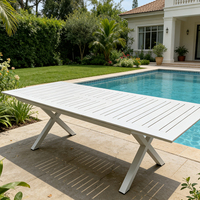 Table pliante d'extérieur en alliage d'aluminium, table de camping extensible, bureau de pique-nique portable pour jardin, patio, barbecue, balcon