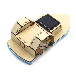 Kit de barco de madera con energía solar para niños, juguete educativo científico, modelo de aprendizaje STEM para ensamblar, edad 7-9 años - Product Image 4