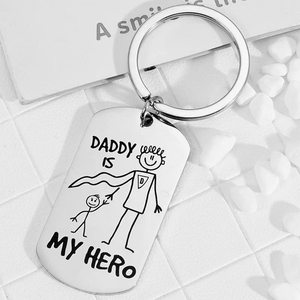 Portachiavi Personalizzato Bifacciale con Foto e Testo, Incisione Laser in Lega di Zinco, <span class=keywords><strong>Collana</strong></span> Vintage alla Moda - Product Image 2
