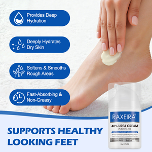 Crème pour les pieds à l'urée en gros sous marque privée 50g, aux effets hydratants, adoucissants pour les cellules mortes et apaisants pour les démangeaisons. - Product Image 4