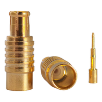 Connecteur coaxial plaqué or MCX-JB3, connecteur RF mâle MCX pour RG402 RG141, directement de l'usine