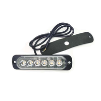 Feu de signalisation LED stroboscopique rouge-bleu pour voiture, type 'œil d'aigle', avec répartiteur 1 vers 4, 6 LED, 12V 5W, haute puissance, pour modification 916D-4